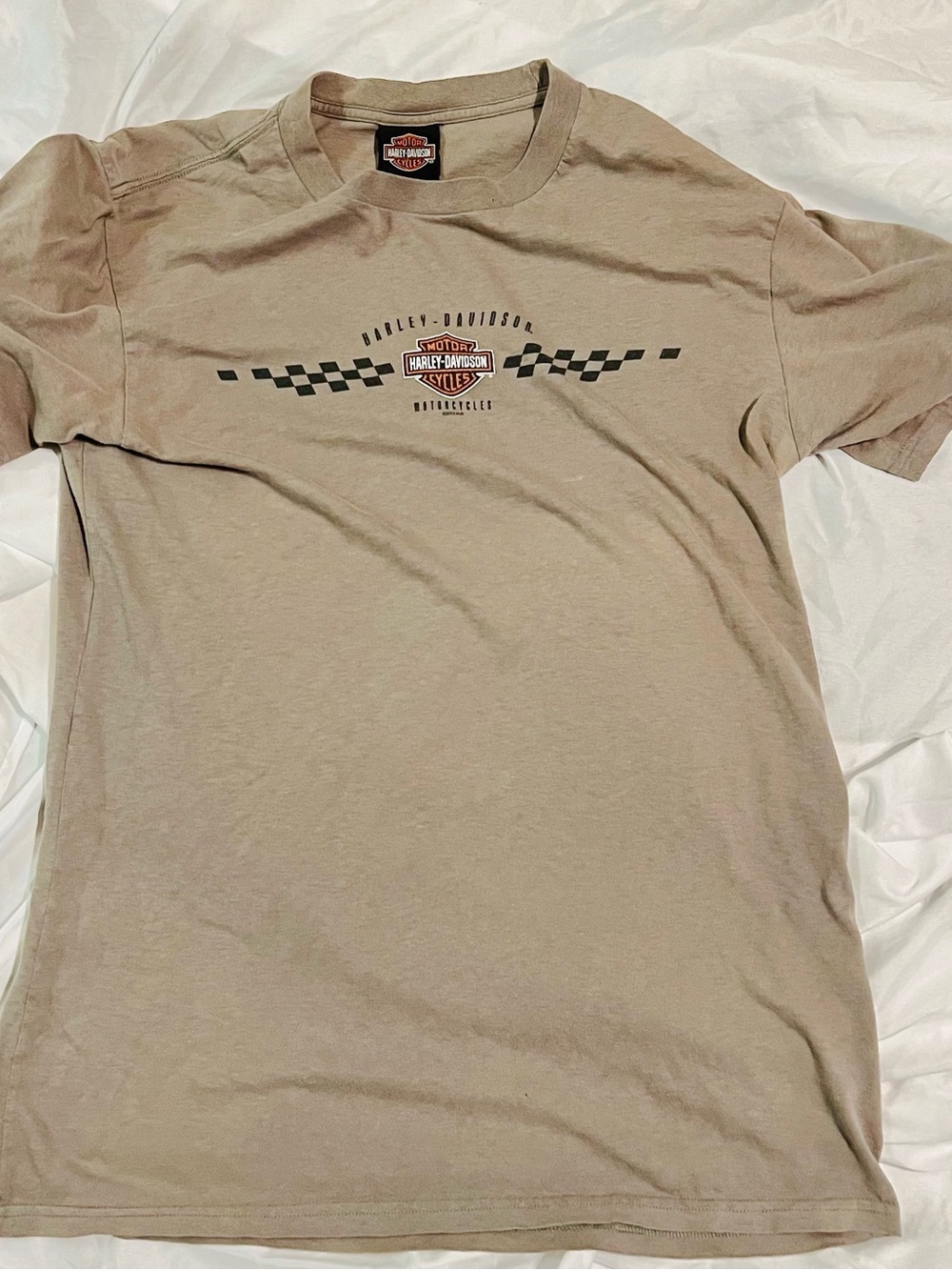 Harley-Davidson Gray Short Sleeve Graphic Tee with Black Logo